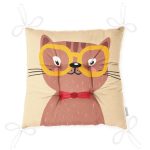 - Pofi-4924-Gorsel-2 - Realhomes  Realhomes Renkli Kedi Dijital Baskılı Modern Pofuduk Sandalye Minderi Realhomes