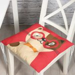 - Pofi-4925-Gorsel - Realhomes  Realhomes Renkli Kedi Dijital Baskılı Modern Pofuduk Sandalye Minderi Realhomes