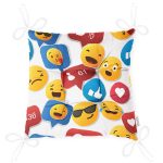 - Pofi-4934-Gorsel-2 - Realhomes  Realhomes Emoji ve Like Dijital Baskılı Modern Pofuduk Minderi Realhomes