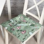 Realhomes Dijital Baskılı Modern Pofuduk Sandalye Minderi Realhomes