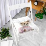 - Pofi-5605-Gorsel-1 - Realhomes Sevimli Köpek Desenli Dijital Baskılı Modern Pofuduk Sandalye Minderi Realhomes