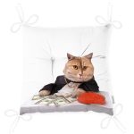 - Pofi-5606-Gorsel-2 - Realhomes Sevimli Kedi Desenli Dijital Baskılı Modern Pofuduk Sandalye Minderi Realhomes