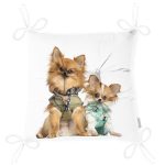 - Pofi-5614-Gorsel-2 - Realhomes  Sevimli Köpekler Dijital Baskılı Modern Pofuduk Sandalye Minderi Realhomes