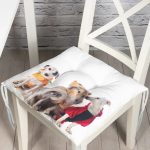 - Pofi-5619-Gorsel - Realhomes Çeşitli Köpek Desenli Dijital Baskılı Modern Pofuduk Sandalye Minderi Realhomes