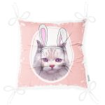 - Pofi-5628-Gorsel-2 - Realhomes  Sevimli Kedi Desenli Dijital Baskılı Modern Pofuduk Sandalye Minderi Realhomes