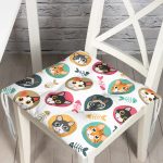 - Pofi-5633-Gorsel - Realhomes Sevimli Hayvanlar ve Balık İskeletli Modern Pofuduk Sandalye Minderi Realhomes