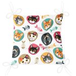 - Pofi-5633-Gorsel-2 - Realhomes Sevimli Hayvanlar ve Balık İskeletli Modern Pofuduk Sandalye Minderi Realhomes