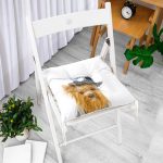 - Pofi-5640-Gorsel-1 - Realhomes Sevimli Köpek Desenli Dijital Baskılı Modern Pofuduk Sandalye Minderi Realhomes