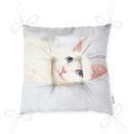 - Pofi-5642-Gorsel-2 - Realhomes  Sevimli Kedi Desenli Dijital Baskılı Modern Pofuduk Sandalye Minderi Realhomes