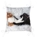 - Pofi-5656-Gorsel-2 - Realhomes Köpek ve Kedili Dijital Baskılı Modern Pofuduk Sandalye Minderi Realhomes