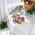 - Pofi-5658-Gorsel-1 - Realhomes Make Some Noise Köpek Dijital Baskılı Modern Pofuduk Sandalye Minderi Realhomes