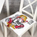 - Pofi-5658-Gorsel - Realhomes Make Some Noise Köpek Dijital Baskılı Modern Pofuduk Sandalye Minderi Realhomes