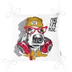 - Pofi-5658-Gorsel-2 - Realhomes Make Some Noise Köpek Dijital Baskılı Modern Pofuduk Sandalye Minderi Realhomes