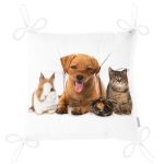 - Pofi-5665-Gorsel-2 - Realhomes Tavşan-Kedi-Köpek Desenli Dijital Baskılı Modern Pofuduk Sandalye Minderi Realhomes