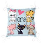 - Pofi-5667-Gorsel-2 - Realhomes Cats Motifli Dijital Baskılı Modern Pofuduk Sandalye Minderi Realhomes
