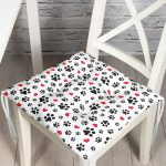 - Pofi-5673b-Gorsel - Realhomes  Köpek Ayak İzi Desenli Dijital Baskılı Modern PPofudukSandalye Minderi Realhomes