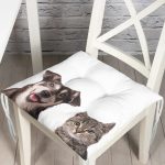 - Pofi-5676-Gorsel - Realhomes Sevimli Köpek ve Kedi Desenli Sevimli Modern Pofuduk Sandalye Minderi Realhomes