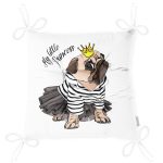 - Pofi-5682-Gorsel-2 - Realhomes My Little Princess Taçlı Köpek Dijital Baskılı Modern Pofuduk Sandalye Minderi Realhomes