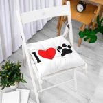 - Pofi-5684-Gorsel-1 - Realhomes I Love Dijital Baskılı Pati İzi Modern Pofuduk Sandalye Minderi Realhomes