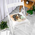 - Pofi-5686-Gorsel-1 - Realhomes  Sevimli Köpek Desenli Dijital Baskılı Modern Pofuduk Sandalye Minderi Realhomes