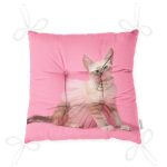 - Pofi-5707-Gorsel-2 - Realhomes Pembe Etekli Kedicik Motifli Modern Pofuduk Sandalye Minderi Realhomes