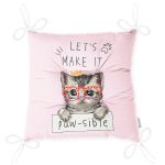 - Pofi-5711-Gorsel-2 - Realhomes Let's Make It Kedi Desenli Modern Pofuduk Sandalye Minderi Realhomes