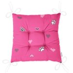 - Pofi-5717-Gorsel-2 - Realhomes Pembe Zeminli Kalp ve Pati İzleri Modern Pofuduk Sandalye Minderi Realhomes