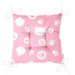 - Pofi-5721-Gorsel-2 - Realhomes  Pembe Zeminli Kedi Suretli Modern Pofuduk Sandalye Minderi Realhomes