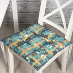 - Pofi-5736-Gorsel - Realhomes Realhomes Pati Kemik Kurdele Desenli Dijital Baskılı Modern Pofuduk Sandalye Minderi Realhomes