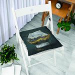 - Pofi-6006-Gorsel-1 - Realhomes Mermer Ve Altınlı 3D Altıgen Desenli Dijital Baskılı Modern Pofuduk Sandalye Minderi Realhomes