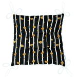 - Pofi-6126-Gorsel-2 - Realhomes Çizgili Zemin Üzerinde Altın Kalpler Desenli Dijital Baskılı Modern Pofuduk Sandalye Minderi Realhomes