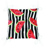 - Pofi-6204-Gorsel-2 - Realhomes Çizgili Zemin Ve Karpuzlu Dijital Baskılı Modern Pofuduk Sandalye Minderi Realhomes