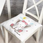 - Pofi-6475-Gorsel - Realhomes Sevimli Kız Bebek Fil Çocuk Odası Dijital Baskılı Modern Pofuduk Sandalye Minderi Realhomes