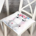 - Pofi-6606-Gorsel - Realhomes  Sevimli Bebek Suaygırı Çocuk Odası Dijital Baskılı Modern Pofuduk Sandalye Minderi Realhomes