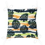 - Pofi-6611-Gorsel-2 - Realhomes Renkli Zeminde Yaprak Motifli Dijital Baskılı Modern Pofuduk Sandalye Minderi Realhomes