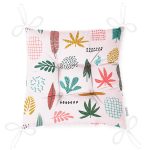 - Pofi-7022-Gorsel-2 - Realhomes  Renkli Amazon Yapraklı Motifler Dijital Baskılı Modern Pofuduk Sandalye Minderi Realhomes