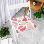 Renkli Bohem Motifli Dijital Baskılı Modern Pofuduk Sandalye Minderi Realhomes