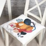 - Pofi-7058-Gorsel - Realhomes  Onedraw Çizimli Geometrik Desen Dijital Baskılı Modern Pofuduk Sandalye Minderi Realhomes