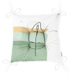 - Pofi-7070-Gorsel-2 - Realhomes Pastel Renkli Zemin Üzerine Onedraw Yaprak Çizimli Dijital Baskılı Modern Pofuduk Sandalye Minderi Realhomes