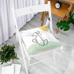 - Pofi-7080-Gorsel-1 - Realhomes  Soft Renkli Onedraw Çizimli Dijital Baskılı Modern Pofuduk Sandalye Minderi Realhomes