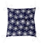 - Pofi-7102-Gorsel-2 - Realhomes Lacivert Zeminli Beyaz Kar tanesi Desenli Dijital Baskılı Modern Pofuduk Sandalye Minderi Realhomes