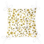 - Pofi-7139-Gorsel-2 - Realhomes Beyaz Zemin Üzerinde Gold Renkli Puantiye Desenli Dijital Baskılı Modern Pofuduk Sandalye Minderi Realhomes