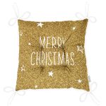 - Pofi-7143-Gorsel-2 - Realhomes Gold Zeminde Merry Christmas Yazılı Dijital Baskılı Modern Pofuduk Sandalye Minderi Realhomes