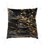 - Pofi-7191-Gorsel-2 - Realhomes Gri Siyah Zemin Üzerinde Gold Detaylı Çizim Desenli Dijital Baskılı Modern Pofuduk Sandalye Minderi Realhomes