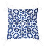 - Pofi-7214-Gorsel-2 - Realhomes  Beyaz Zemin Üzerinde Çini Desenli Dijital Baskılı Modern Pofuduk Sandalye Minderi Realhomes