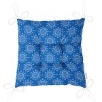 - Pofi-7222-Gorsel-2 - Realhomes Mavi Zeminli Kar tanesi Desenli Dijital Baskılı Modern Pofuduk Sandalye Minderi Realhomes