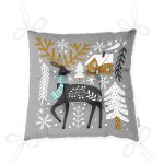 - Pofi-7240-Gorsel-2 - Realhomes Gri Zeminde Geyik Desenli Dijital Baskılı Modern Pofuduk Sandalye Minderi Realhomes