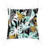 - Pofi-7302-Gorsel-2 - Realhomes  Beyaz Zemin Üzerinde Renkli Palmiye Desenli Dijital Baskılı Modern Pofuduk Sandalye Minderi Realhomes