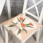 - Pofi-7334-Gorsel - Realhomes  Soft Rengarenk Onedraw Çizimli Çiçek Desenli Dijital Baskılı Modern Pofuduk Sandalye Minderi Realhomes