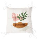 - Pofi-7357-Gorsel-2 - Realhomes Pastel Renkli Zemin Üzerinde Onedraw Çizimli Dijital Baskılı Modern Pofuduk Sandalye Minderi Realhomes